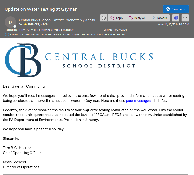 Gayman November Email